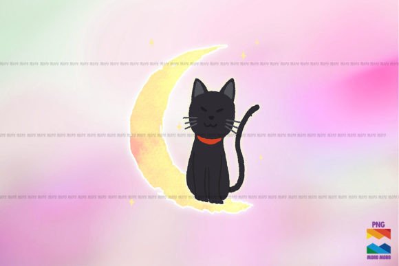 Black Cat Sitting on Moon Embroidery Design Review