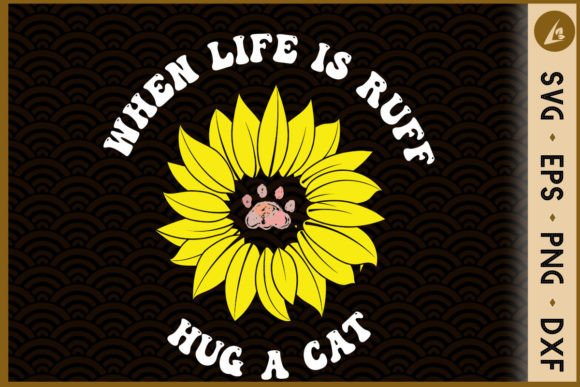 When Life is Ruff Hug a Cat Sunflower Embroidery Review